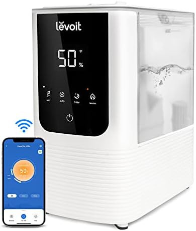 LEVOIT OasisMist Smart Cool and Warm Mist Humidifiers for Bedroom Large Room Home, Auto Customize... | Amazon (US)