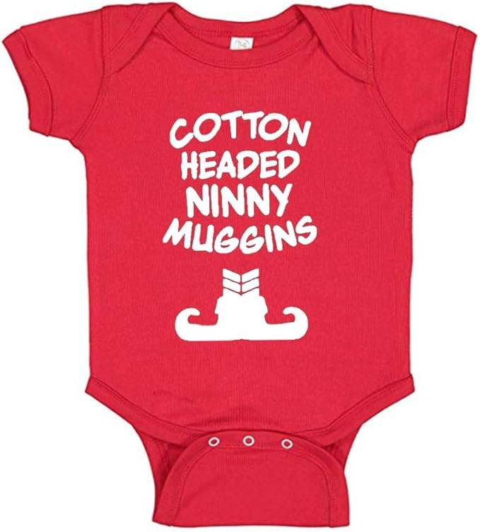 I'm A Cotton Headed Ninny Muggins Baby Romper Famous Buddy Elf Quote For Christmas Movie Fans | Amazon (US)
