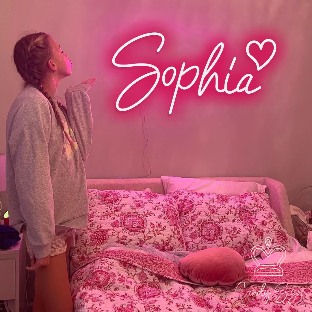 Custom Name Neon Sign,Kids Room Decorations Toys,Home Wall Decor,Neon Led Signage,Baby Birthday P... | Etsy (US)