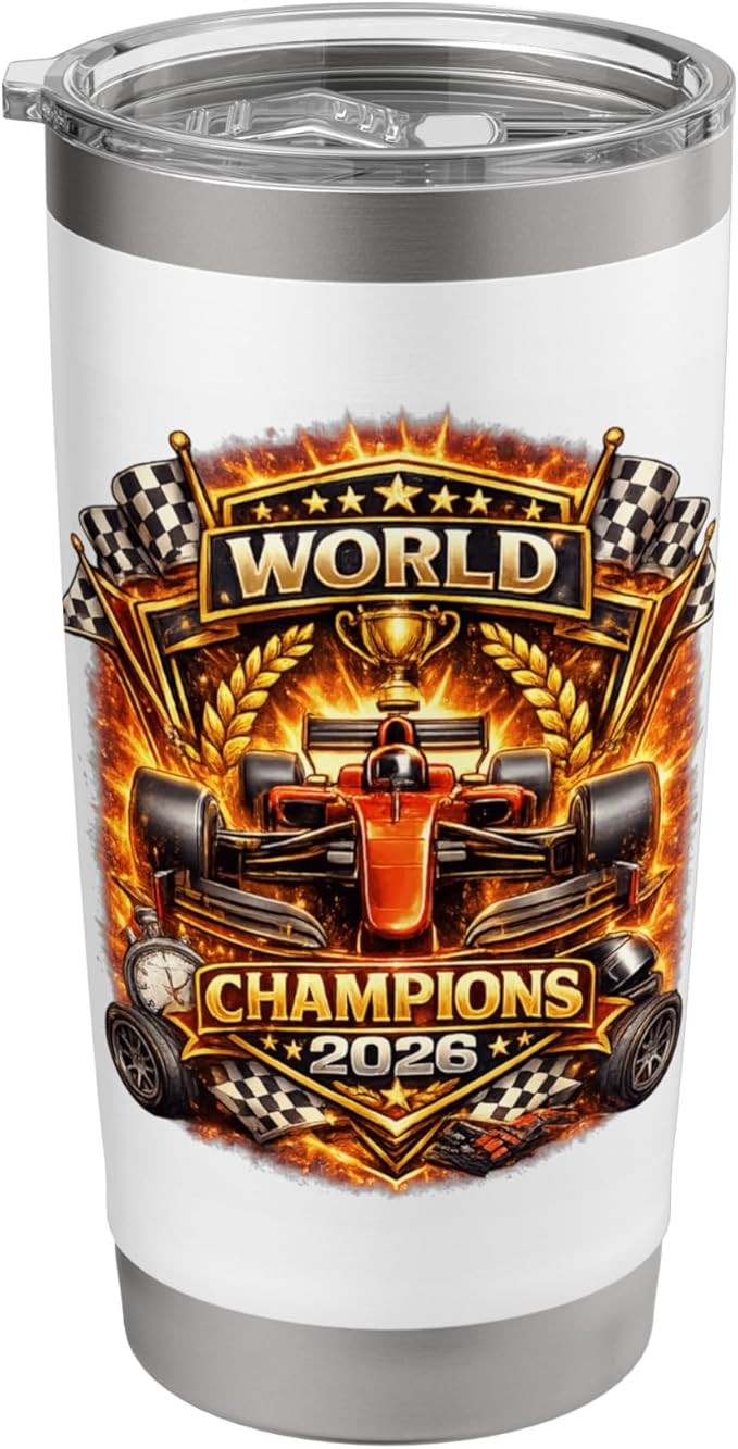Race Car Racing Champions 2026 Vintage Style Graphic Design Stainless Steel Insulated Tumbler | Amazon (US)