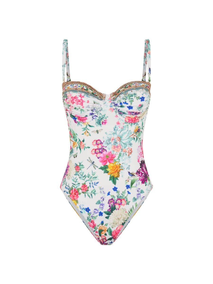 Floral Underwire One-Piece Swimsuit | Saks Fifth Avenue