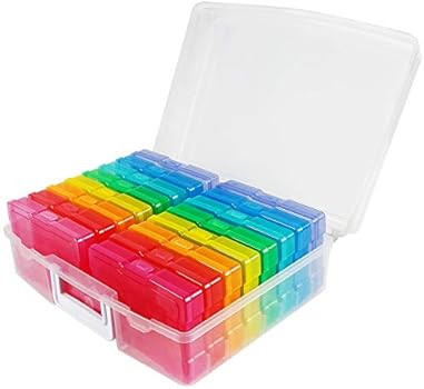 novelinks Photo Case 4" x 6" Photo Box Storage - 16 Inner Photo Keeper Photo Organizer Cases Phot... | Amazon (US)