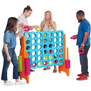 Giant 4 in A Row, 4 to Score by Rally and Roar - Premium Plastic Four Connect Game Junior 3 Foot ... | Amazon (US)