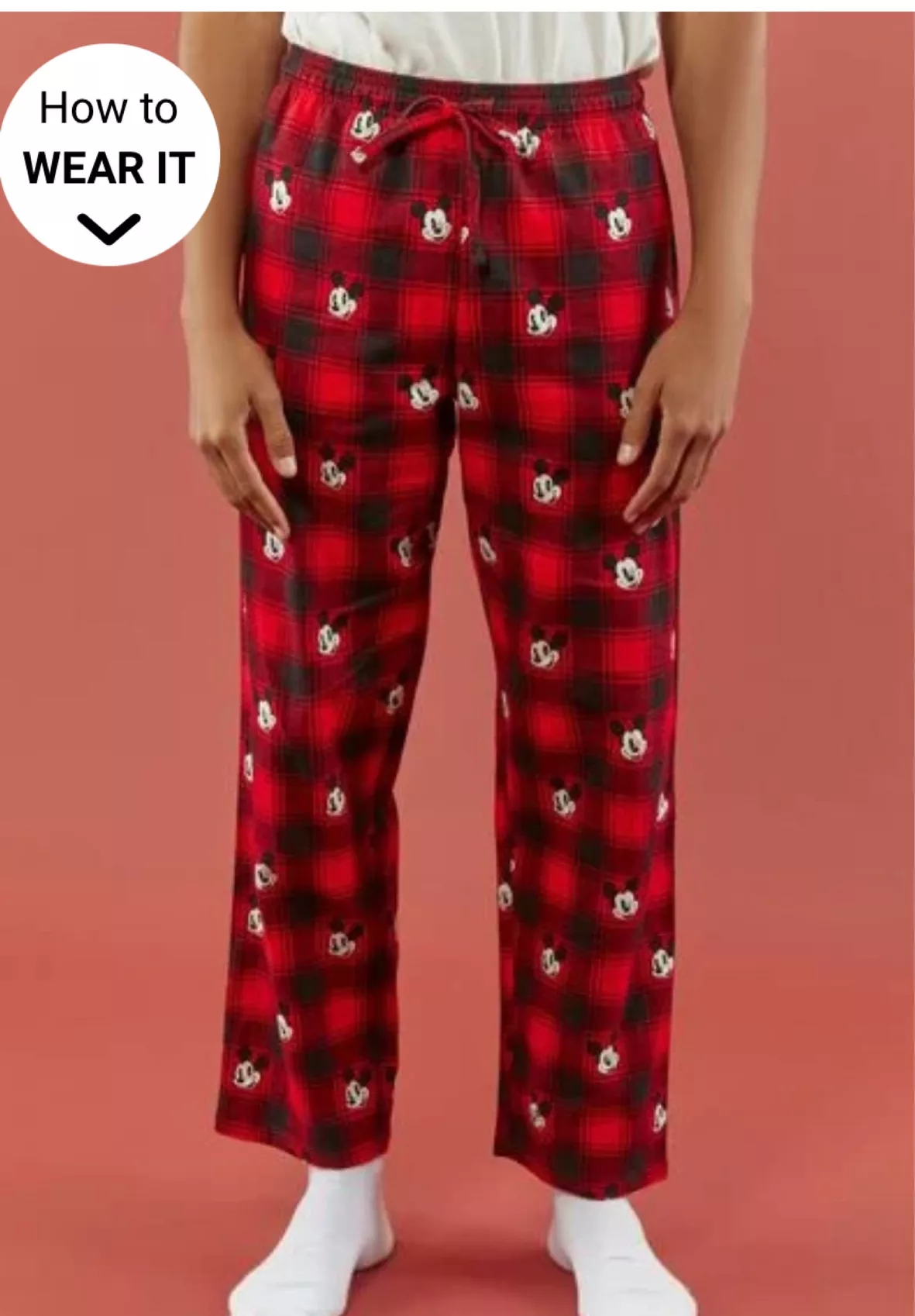 Mickey Mouse Holiday Plaid Pajama Pants for Men