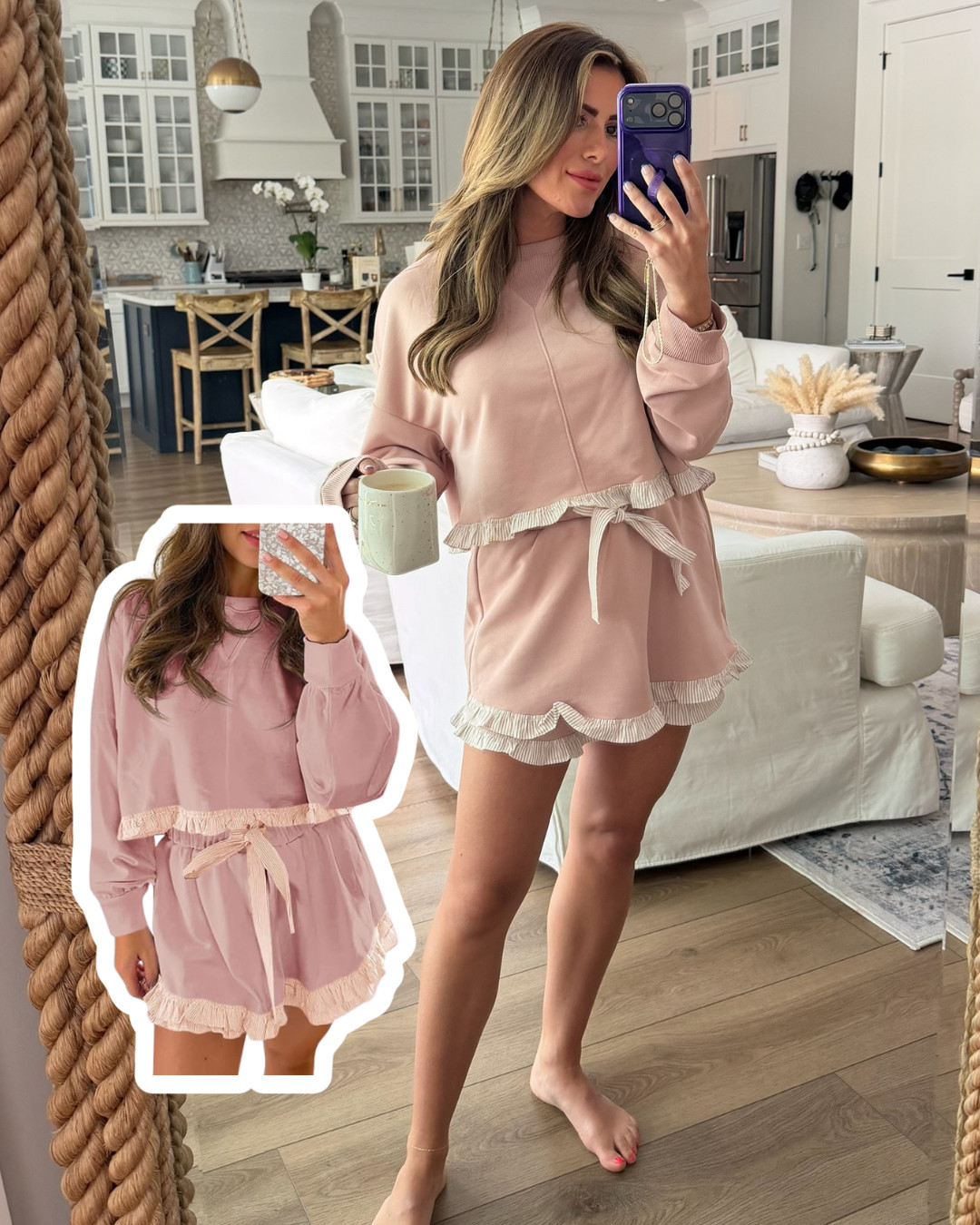 Lounge set from Amazon, I'm obsessed! perfect for lounging at home, comfy lounge sets, summer style, jess fay, amazon finds 

 #LTKootd #LTKmomlife #LTKPetite