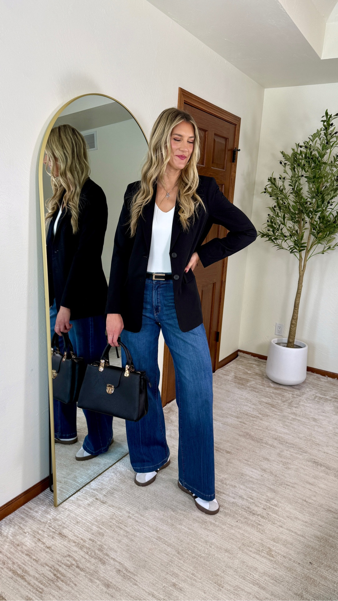 Wearing my true medium/8/tall in all. 

Tagged more tall size blazers below! 

Tall size blazers styled for date night or casual- perfect for work too! Workwear, denim, leather ankle pants 

#LTKTall #LTKWorkwear #LTKFindsUnder50