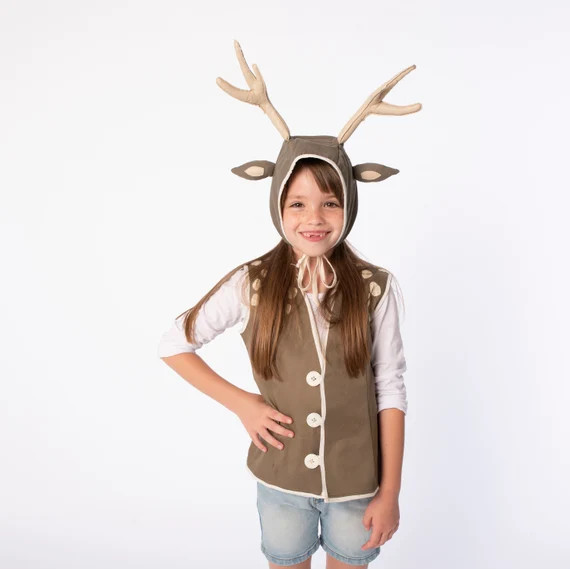 Deer Costume for Kids  You&me Collection Holiday Outfit - Etsy | Etsy (US)
