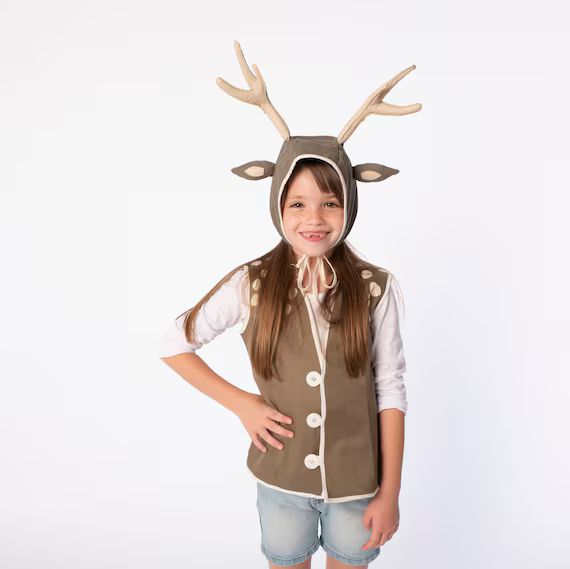 Deer Costume for Kids  You&me Collection Holiday Outfit - Etsy | Etsy (US)