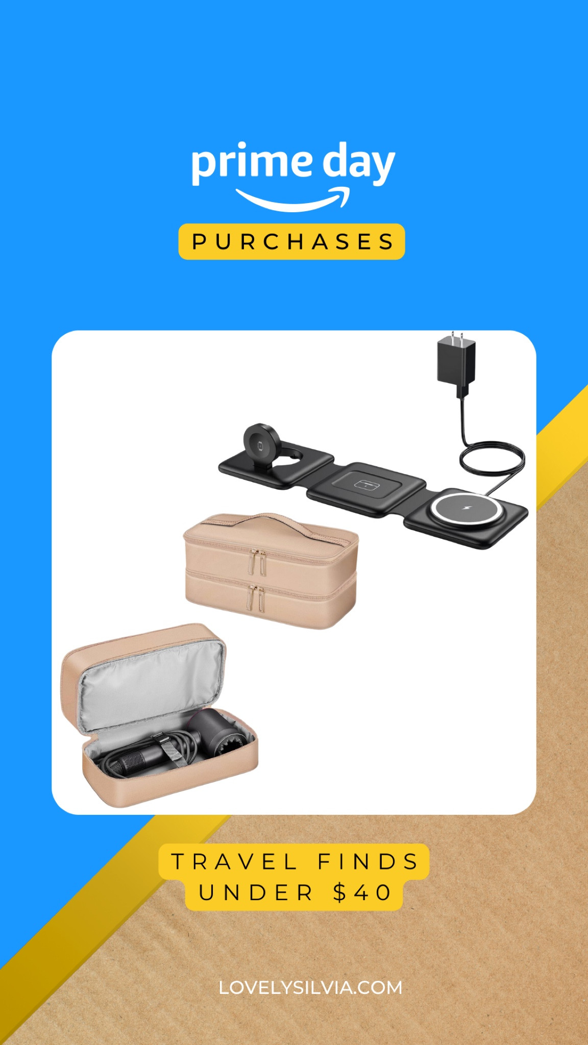 Prime Day purchases: Travel Edition

Found two new items I’ve had my eye on for a while on sale for prime day! This portable charger folds and charges all your Apple devices and this carrying case is perfect for the Dyson and so many other tools! Both under $40!

Amazon finds, amazon travel essentials, amazon must haves, prime day sale, prime day finds, amazon travel 

#LTKtravel #LTKxPrimeDay #LTKsalealert