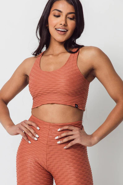 Chrome Cropped Tank Blush | Booty by Brabants