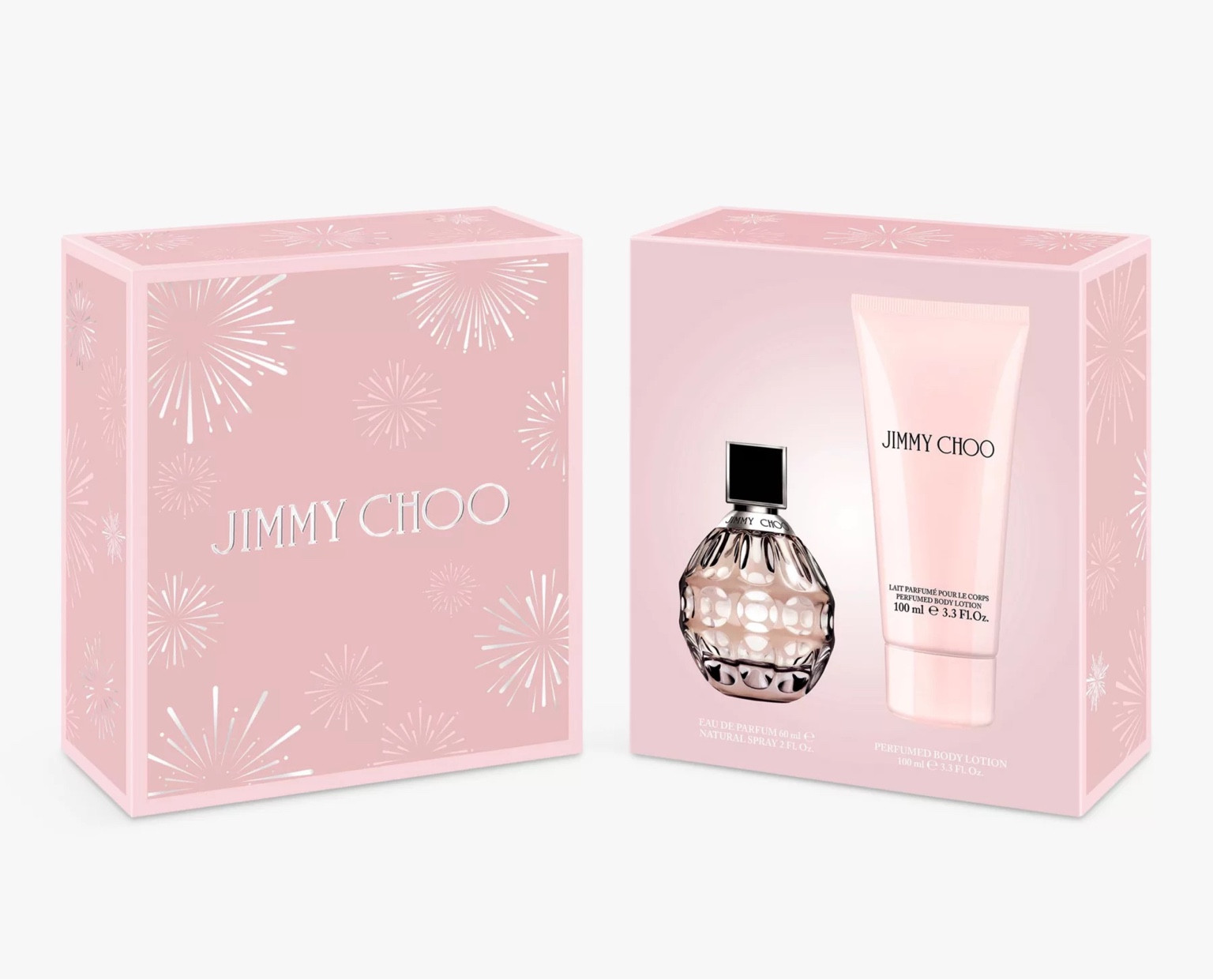 Jimmy Choo Original Eau de Parfum expresses an aura of strength and beauty.

Glamorous in attitude, the fragrance is a modern Fruity Chypre with warm, rich, woody depths. Opening with luminous green top notes full of glittering radiance, the heart of rich and exotic tiger orchid lends a creamy seductiveness to the fragrance.

Lingering sensual base notes of sweet toffee meld with Indonesian Patchouli to leave a subtle, sensual memory on the skin.

Jimmy Choo Original Eau de Parfum... seductive and alluring, with a mysterious sense of confident sexuality.

This gift set is 100% plastic free.

Set contains:

Jimmy Choo Original Eau de Parfum, 60ml
Jimmy Choo Original Body Lotion, 100ml


#LTKGiftGuide #LTKbeauty #LTKunder50