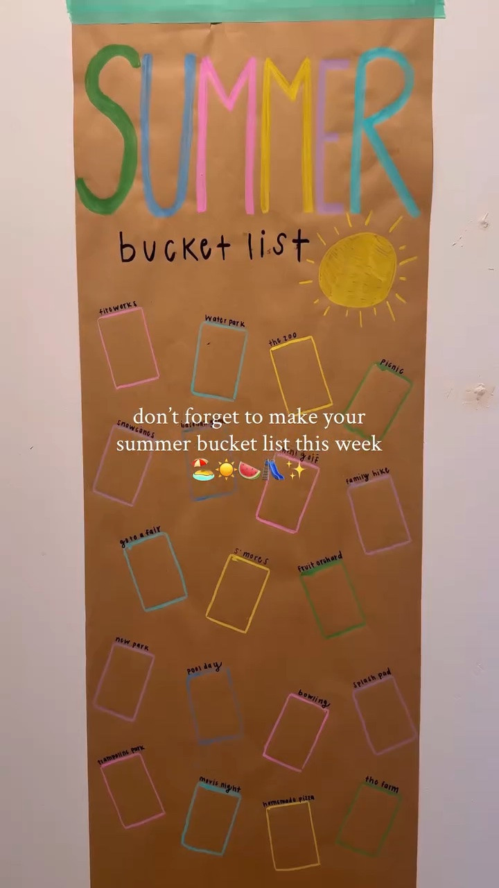 Summer bucket list — photo edition 📸☀️

This is your sign to make a bucket list this summer! Leave a space by each activity for a Polaroid photo so you can turn it into a scrapbook of your favorite summer memories 🤩

💫 SEND this to a mom friend & SAVE to make it this week!!

#summerbucketlist #summerwithkids #summeractivities #summerideas #babyfirstsummer

#LTKSeasonal #LTKmomlife #LTKKids