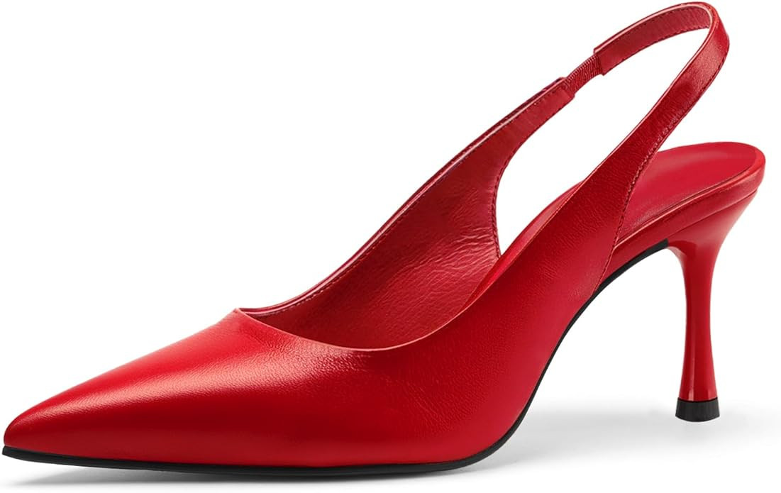 heelchic Women Kitten Heels Pumps Dress Shoes | Amazon (US)