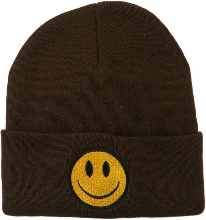 e4Hats.com Smile Face Embroidered Long Beanie | Amazon (US)