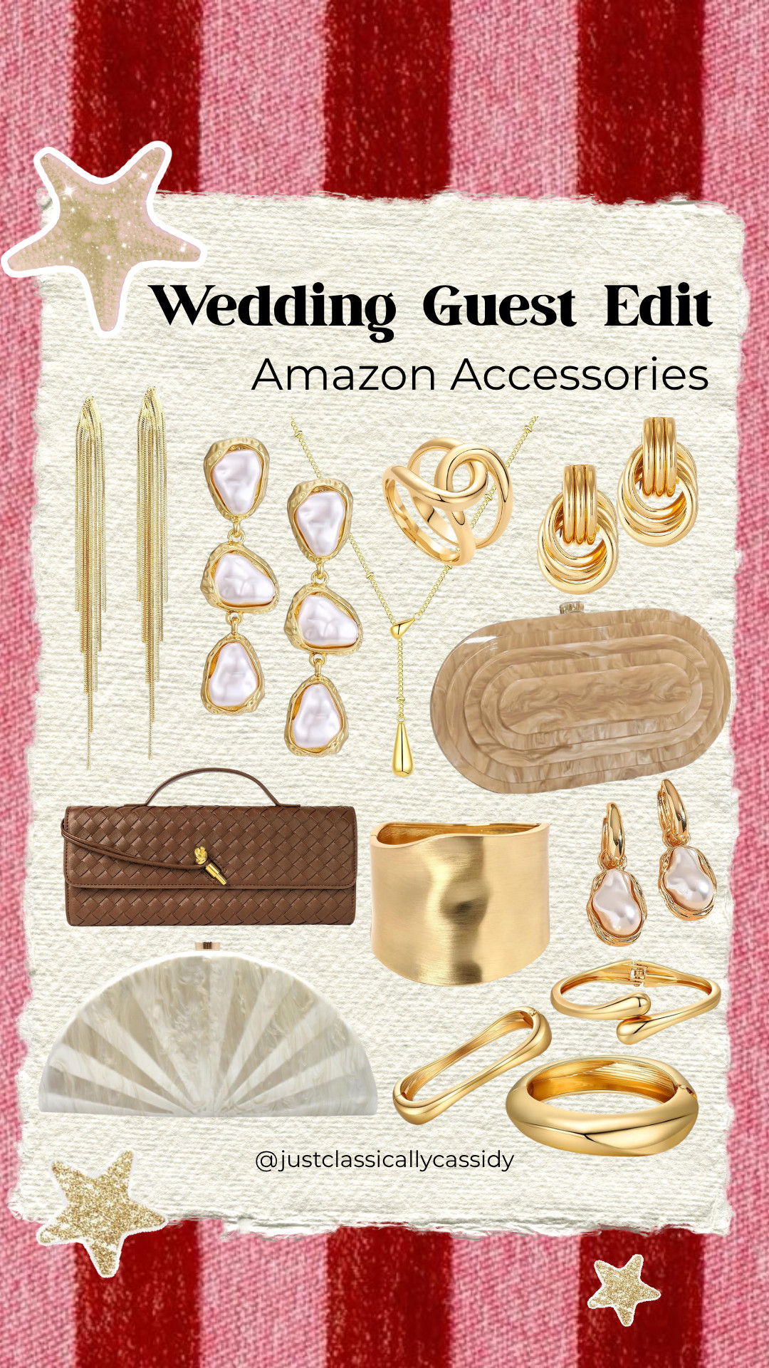 Wedding guest accessories!! All of these would be so pretty regardless of the season🤎





Wedding guest, accessories, event, formal, jewelry, clutch, bags, purse, necklace, earrings, bracelets, rings, gold, amazon, fashion, accessorize, justclassicallycassidy 

 #LTKootd #LTKSeasonal
