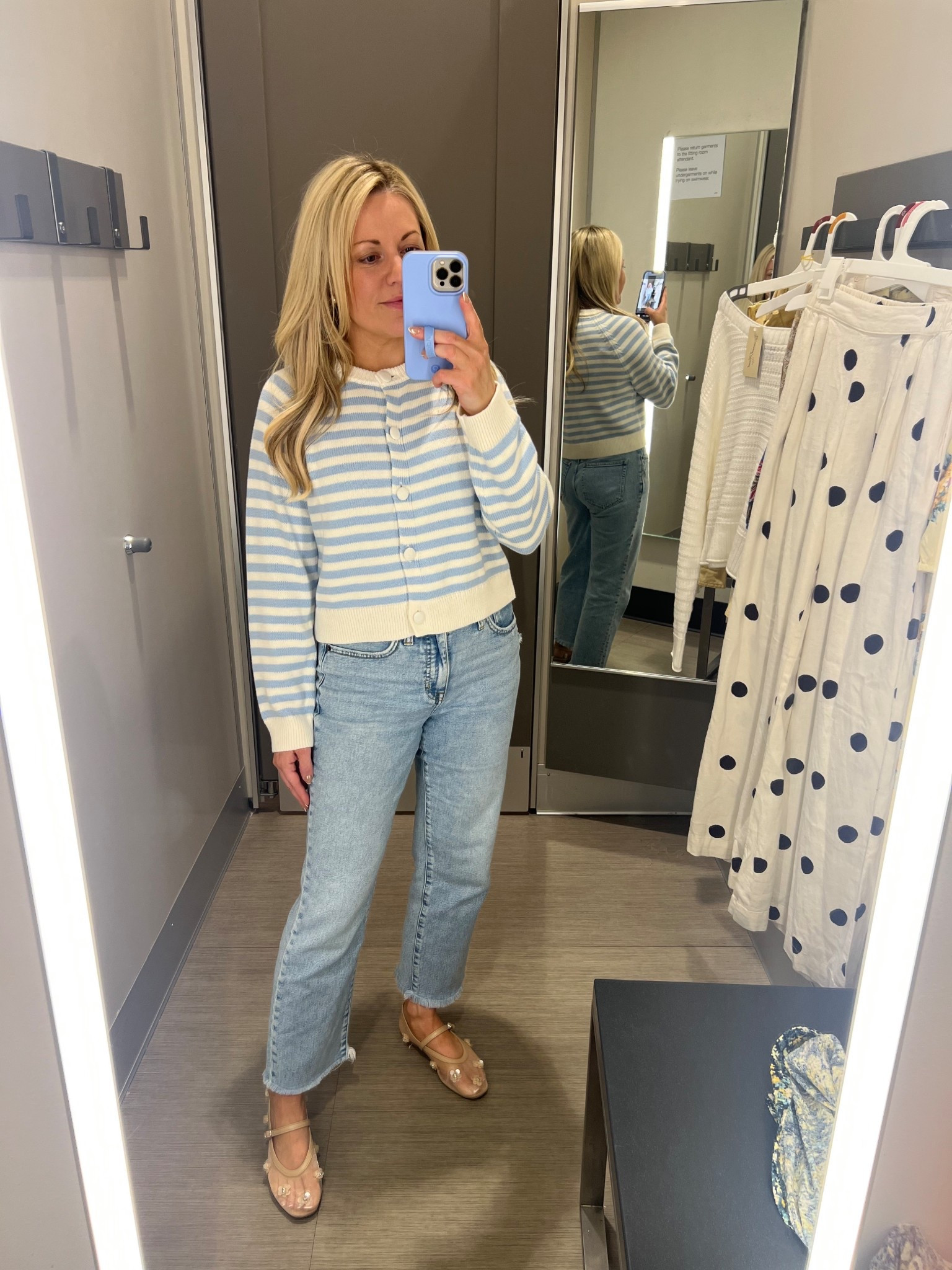 My favorite Target A New Day stripped cardigan is back in stock!! Love this for little sweater for spring. So many ways to style it for spring outfits 🩵

#LTKspringtrends #LTKootd #LTKspring