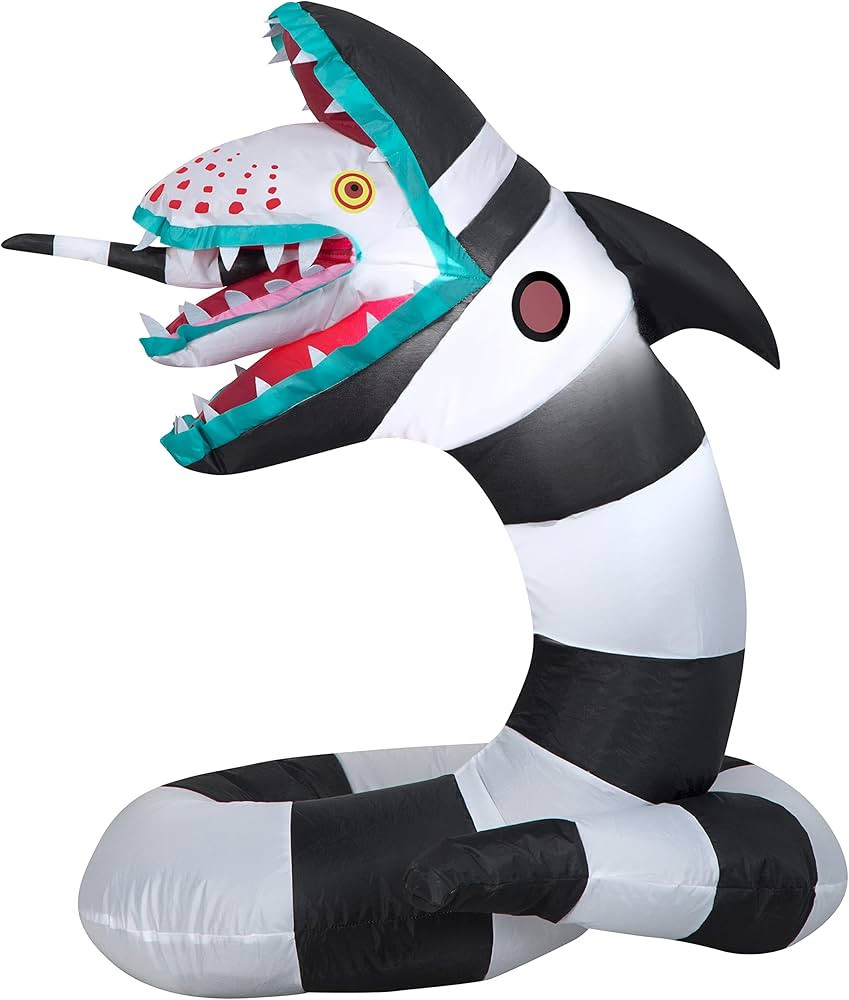 Gemmy Airblown Inflatable Beetlejuice Sandworm, 3 ft Tall, Multicolored | Amazon (US)