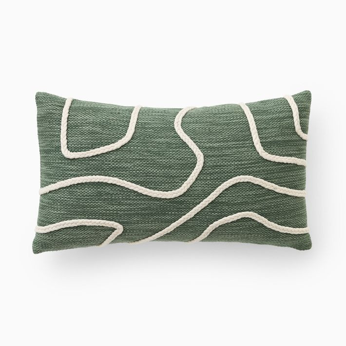 Outdoor Abstract Roping Pillow | West Elm (US)