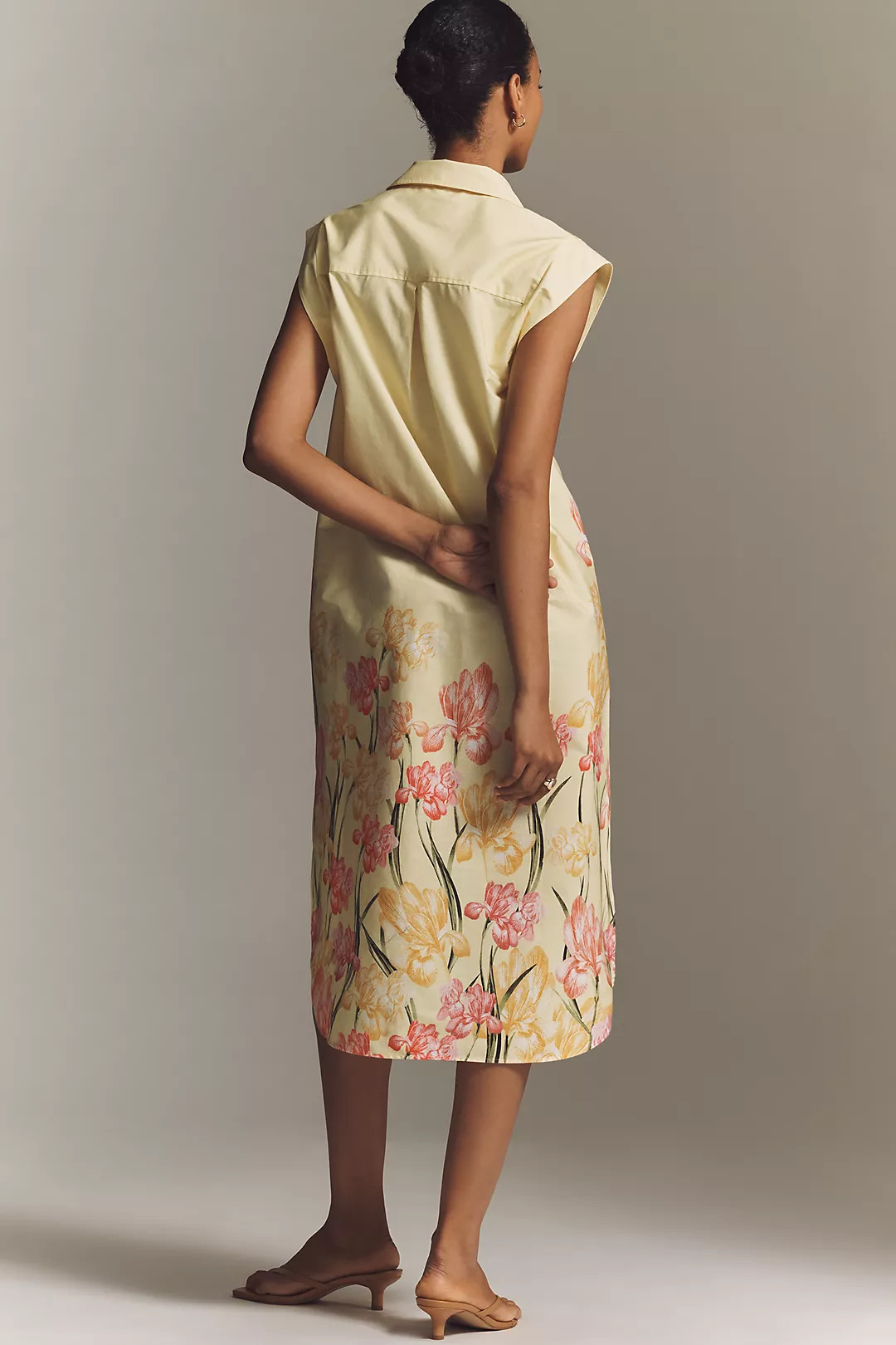 The Lillian Button-Front Midi Dress by Maeve | Anthropologie (US)