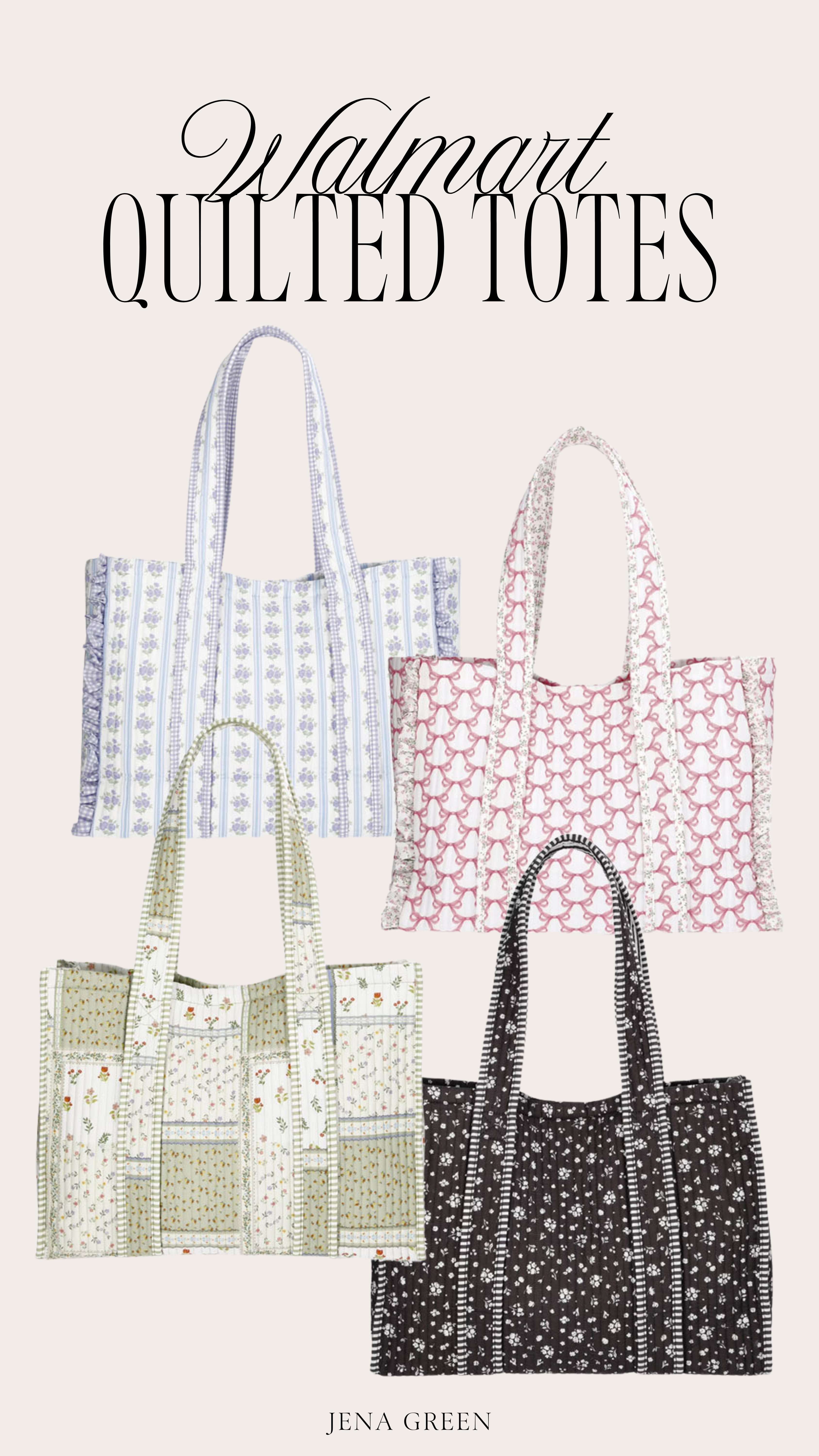 Walmart Quilted Totes | Look for Less | Walmart Bags 

 #LTKSeasonal