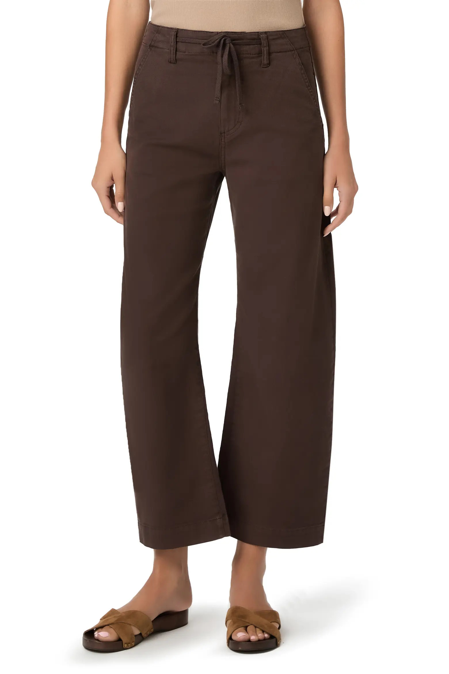 PAIGE Arellia Drawstring High Waist Ankle Barrel Pants (Women) | Nordstrom | Nordstrom