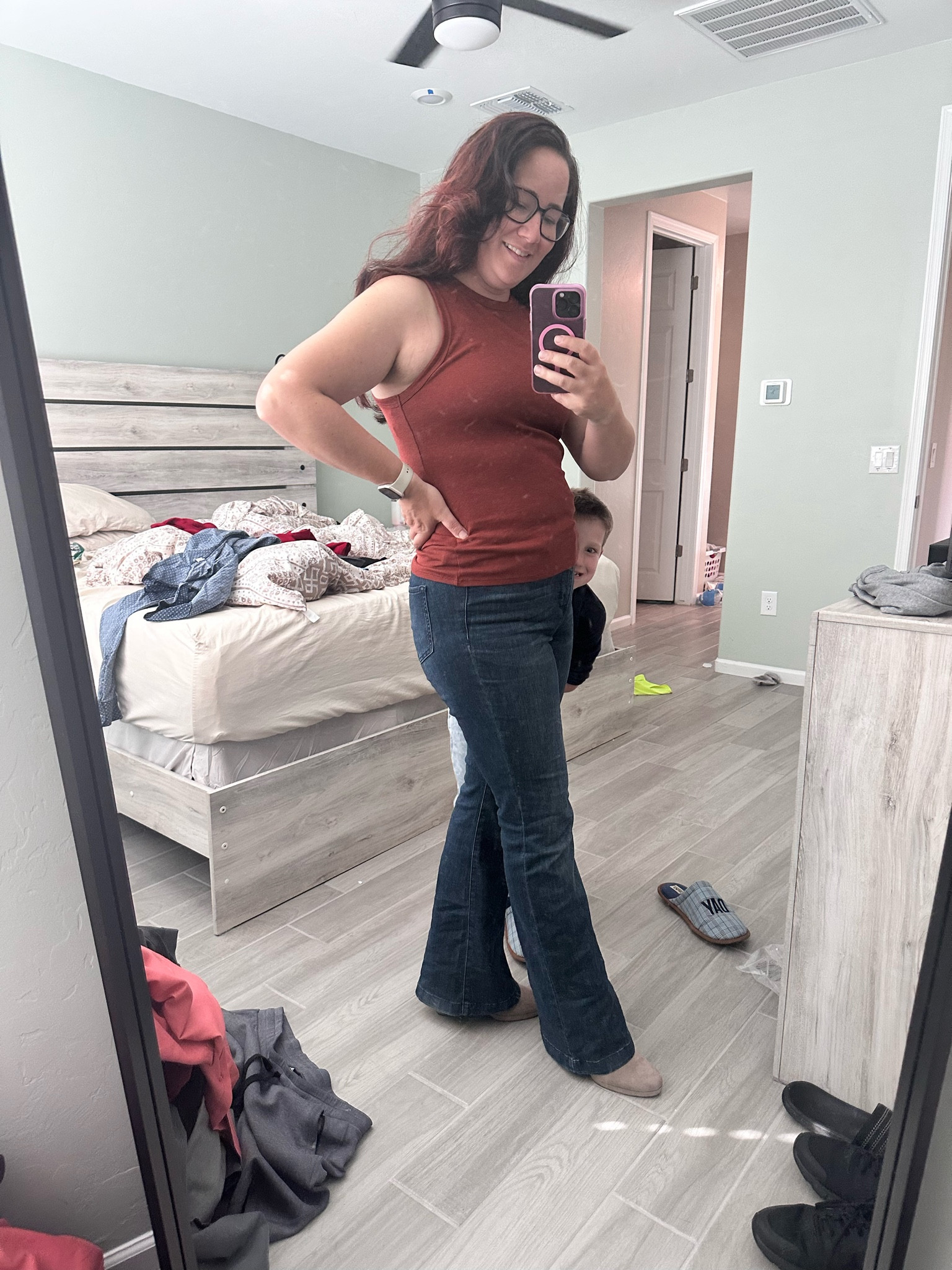 The best flares with the cutest photo bomber 🥰

#LTKsalealert #LTKmidsize #LTKSale