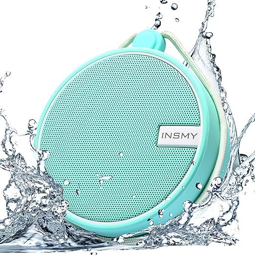 INSMY IPX7 Waterproof Shower Bluetooth Speaker, Portable Wireless Outdoor Speaker with HD Sound, ... | Amazon (US)