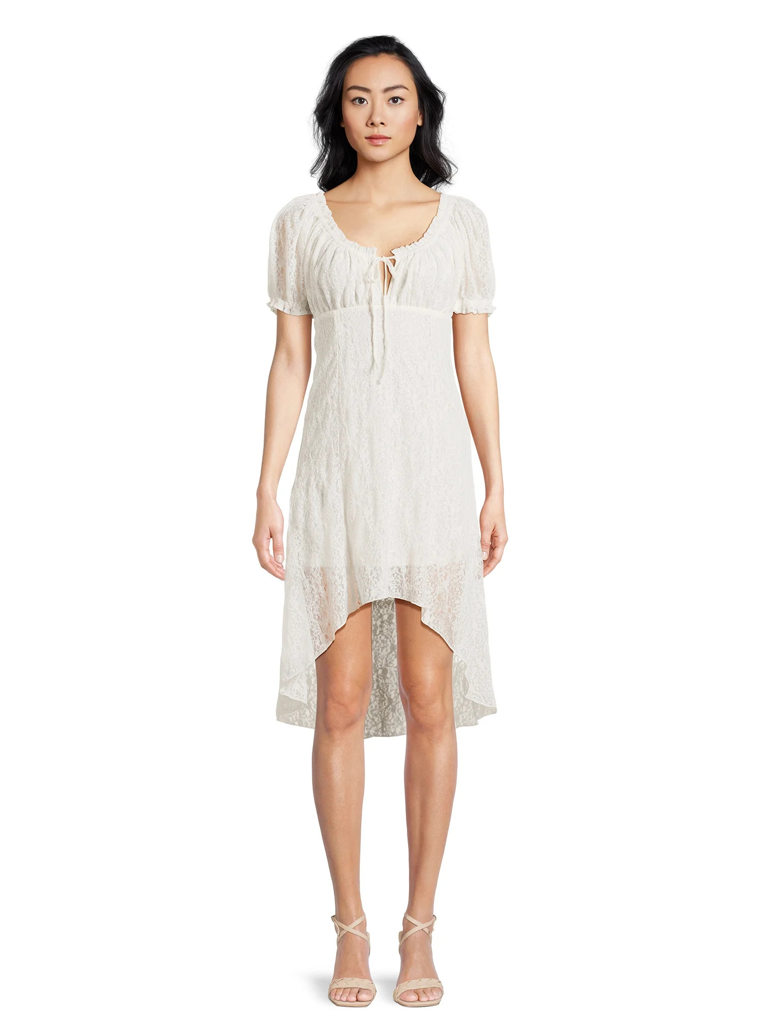 No Boundaries Juniors Lace Midi Dress | Walmart (US)