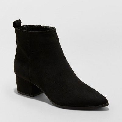 Women's Valerie Microsude City Ankle Fashion Boots - A New Day™ | Target