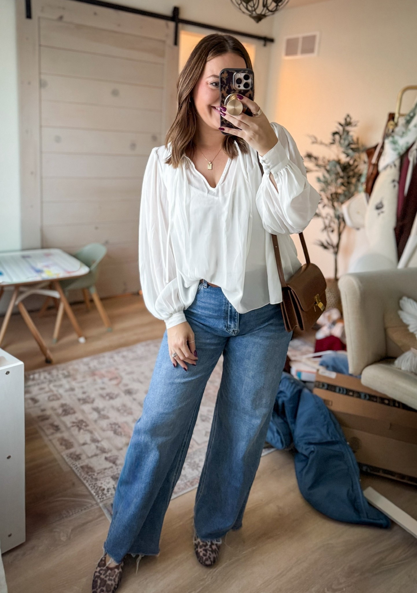 Night out / date night outfit idea // Shirt is Abercrombie size medium , jeans are size 31 from Baltic born- code kelsiekristine15 for 15% off, bag and shoes  are Amazon finds!

#LTKStyleTip #LTKFindsUnder50 #LTKMidsize