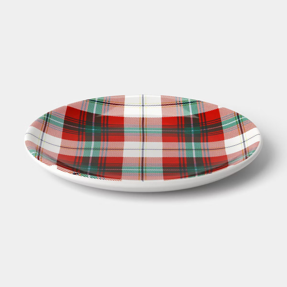 6" Stoneware Plaid Appetizer Plate - Threshold™ | Target