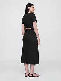 Cutout Maxi T-Shirt Dress | Gap Factory