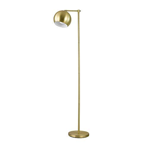 Globe Electric 12915 Molly 60" Floor Lamp, Gold, Satin Finish, In-Line On-Off Switch | Amazon (US)