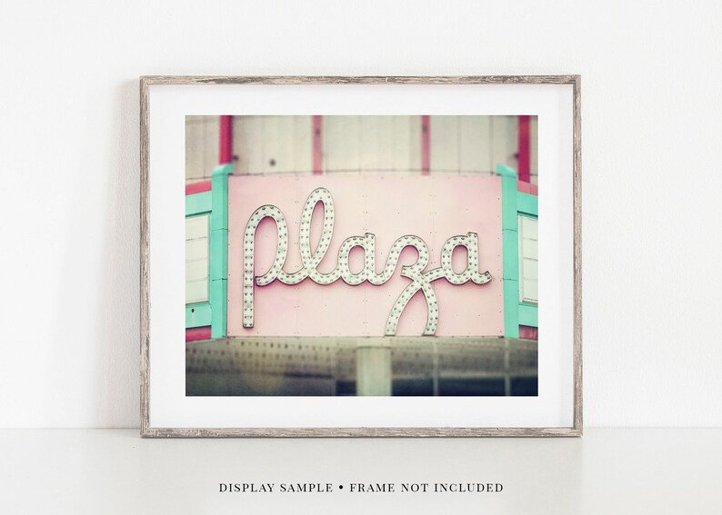 Erie Pennsylvania Photography • Retro Pink Plaza Theater Mid-Century Modern Decor • Print or ... | Etsy (US)