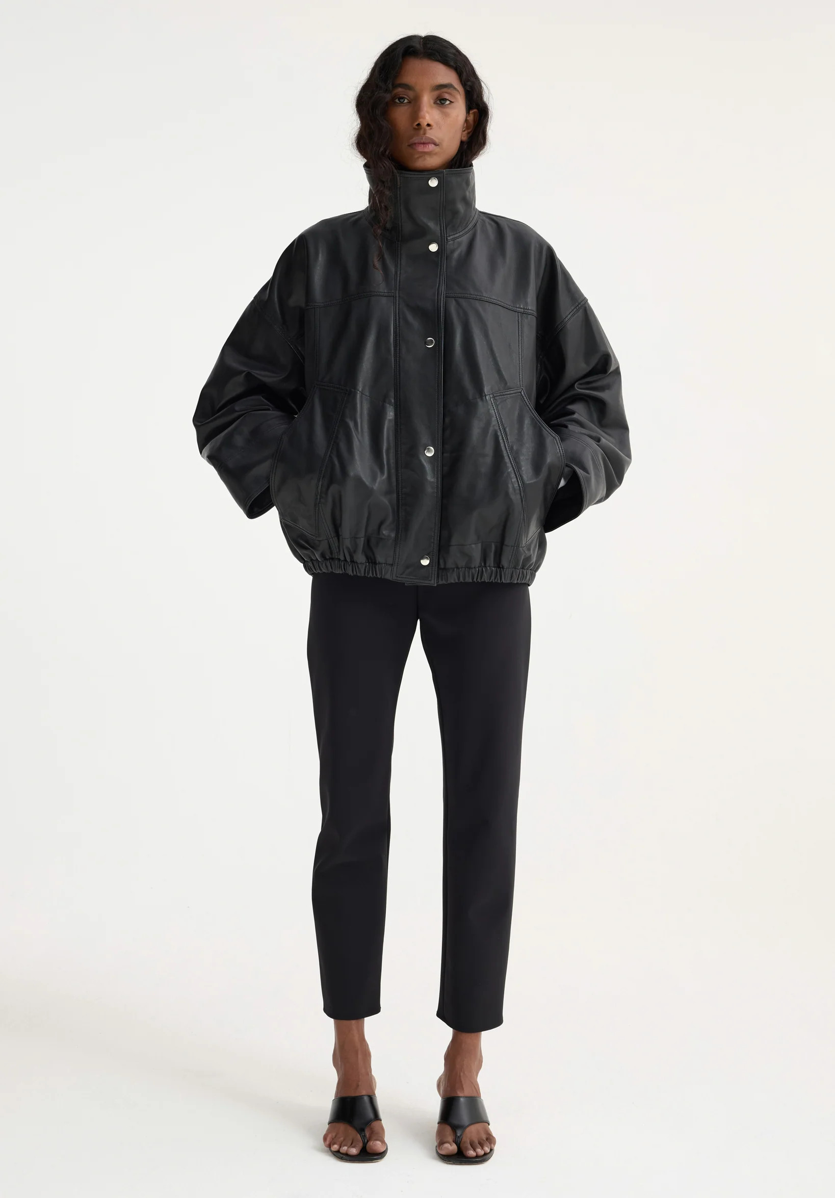 reinvented leather jacket | black | Rohe