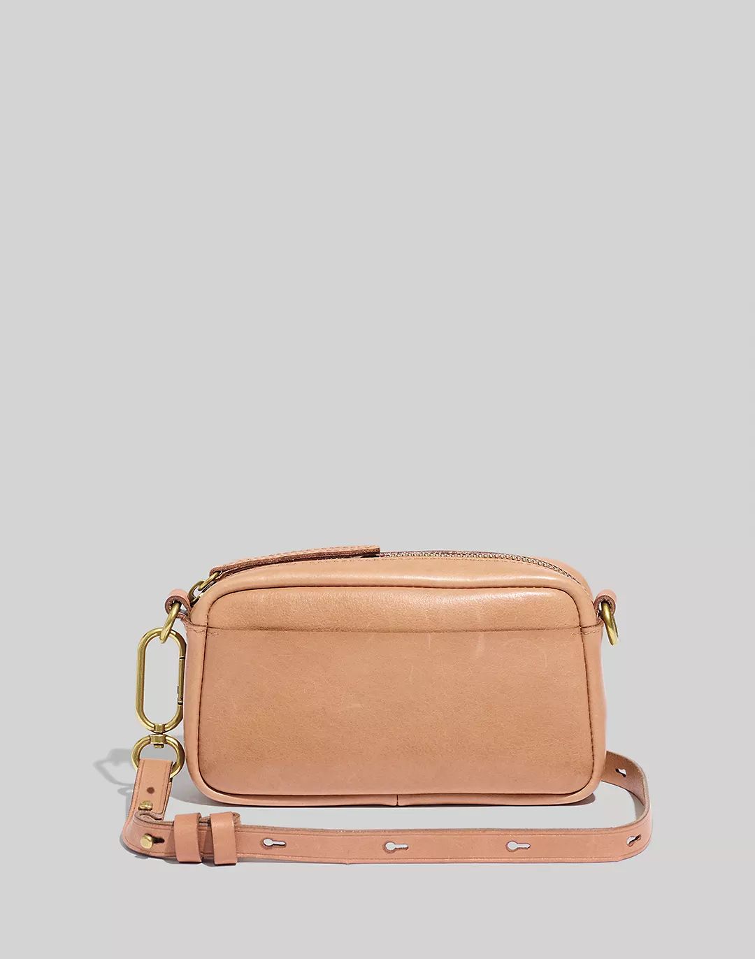 The Leather Carabiner Mini Crossbody Bag | Madewell