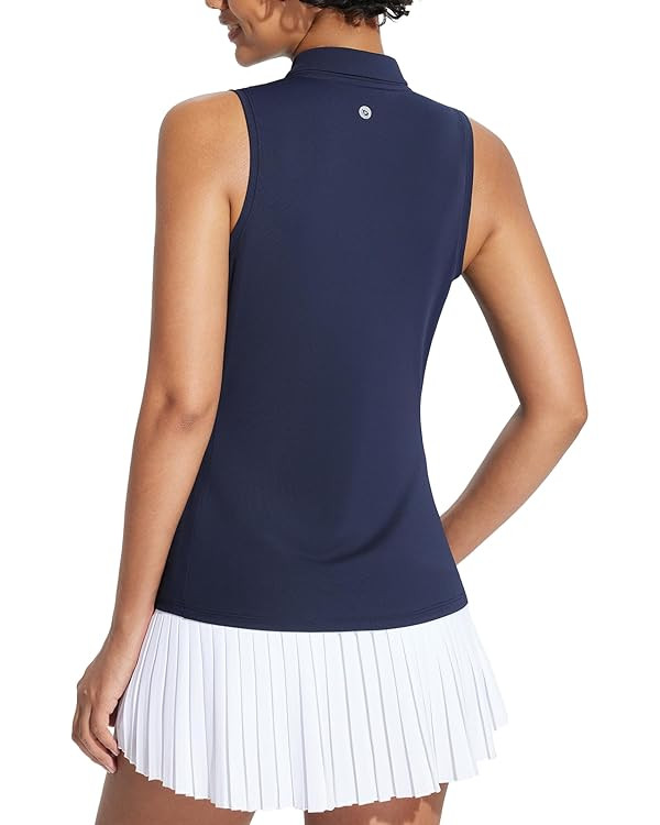 BALEAF Women's Golf Shirts Tank Tops Sleeveless Tennis Polo Racerback with Collar Athletic Tanks ... | Amazon (US)