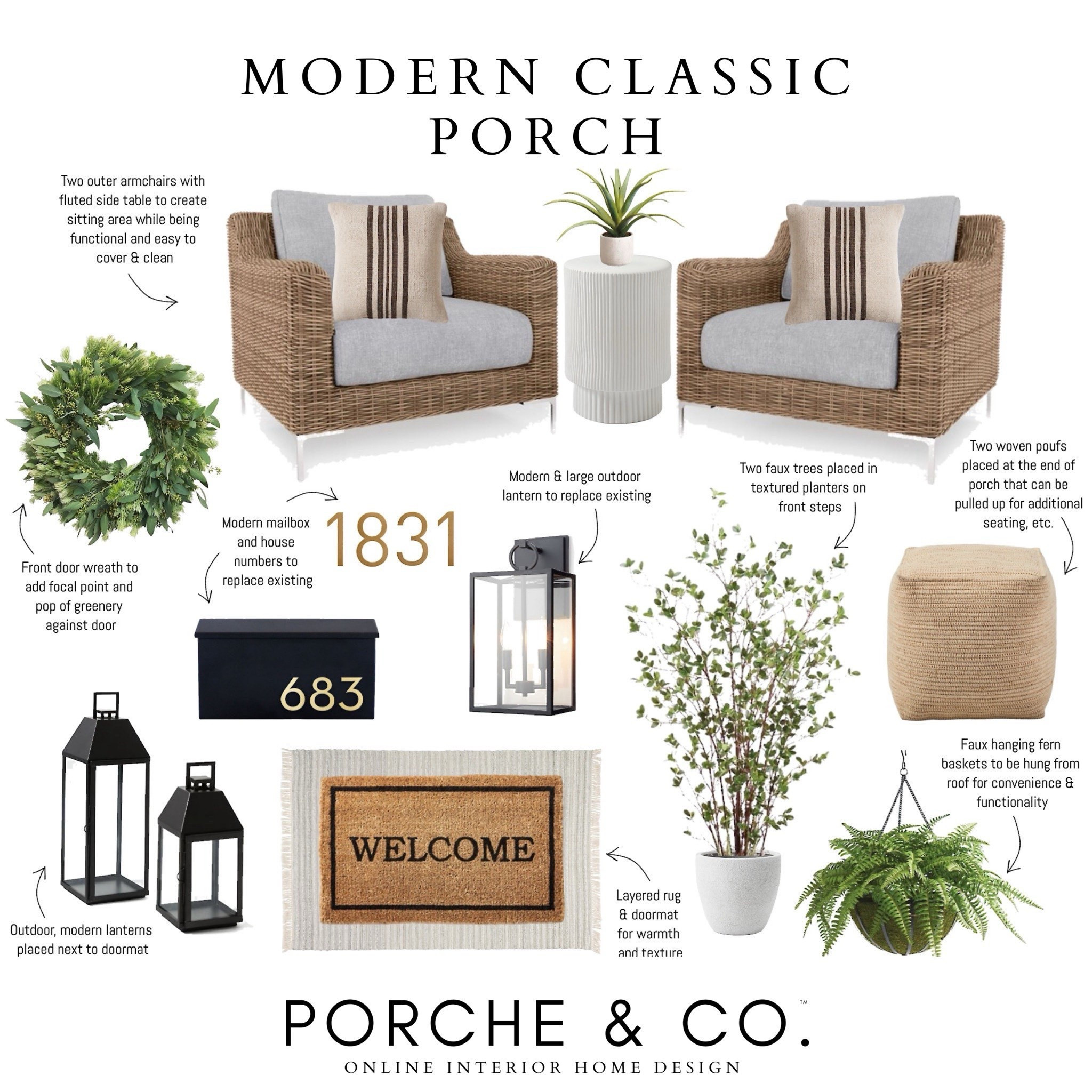 Outdoor design, porch design, modern classic, outdoor living, outdoor refresh
#moodboard #visionboard #porcheandco

#LTKHome #LTKStyleTip #LTKSeasonal