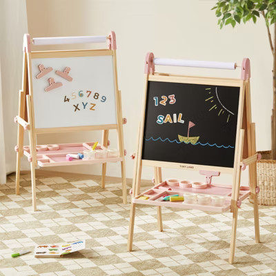Tiny Land® Magnitales Easel for Kids - Pink | Target