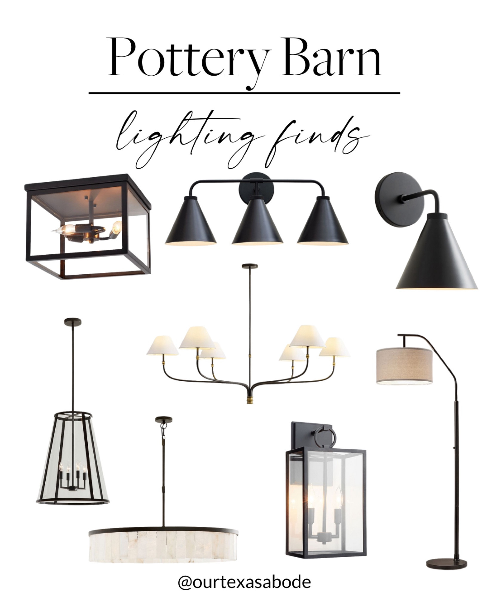 Pottery Barn Lighting Finds 🙌🏻🙌🏻

Chandeliers, sconces, lamps, black lighting, bathroom fixtures, outdoor fixtures 

#LTKHome #LTKStyleTip #LTKSeasonal
