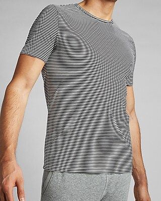 Striped Moisture-Wicking Performance T-Shirt | Express