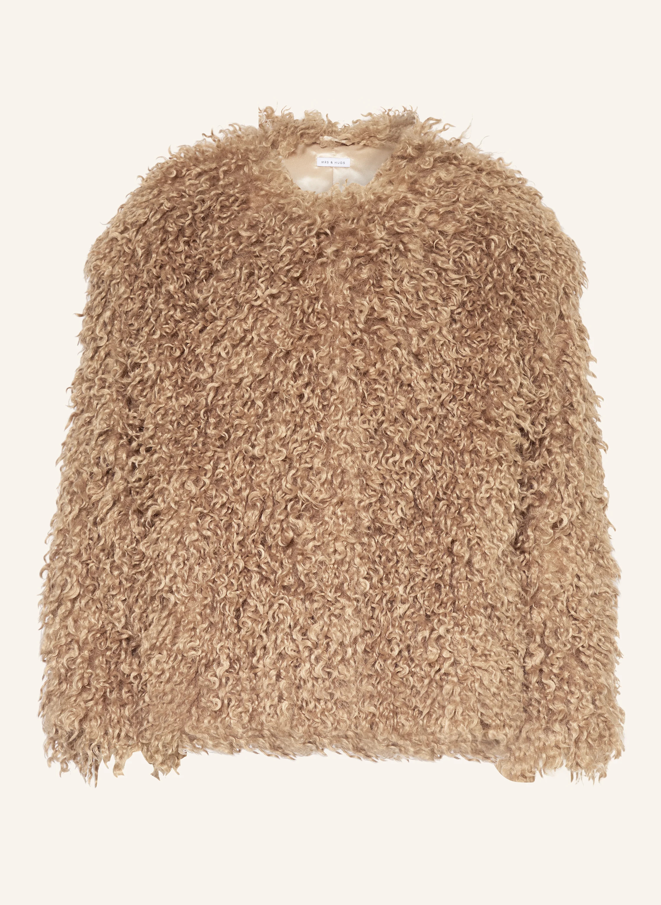 MRS & HUGS Kunstfell-Jacke in hellbraun | Breuninger (DACH)