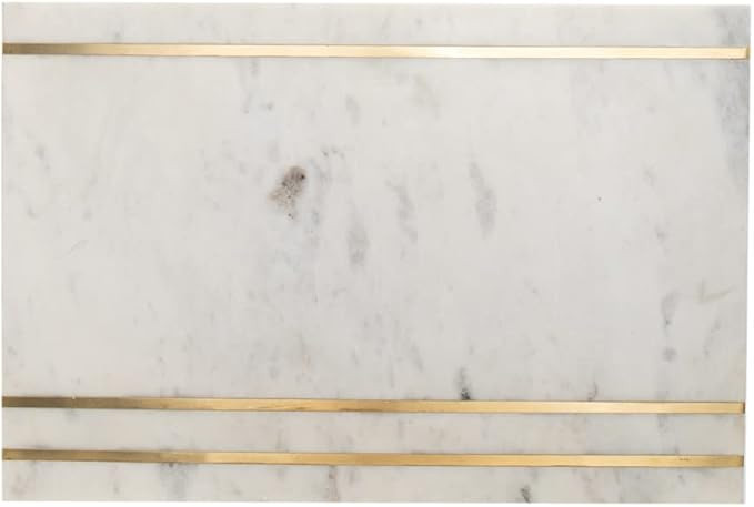 Challah Cutting Carving Board Judaica Marble by Godinger - Brass | Amazon (US)