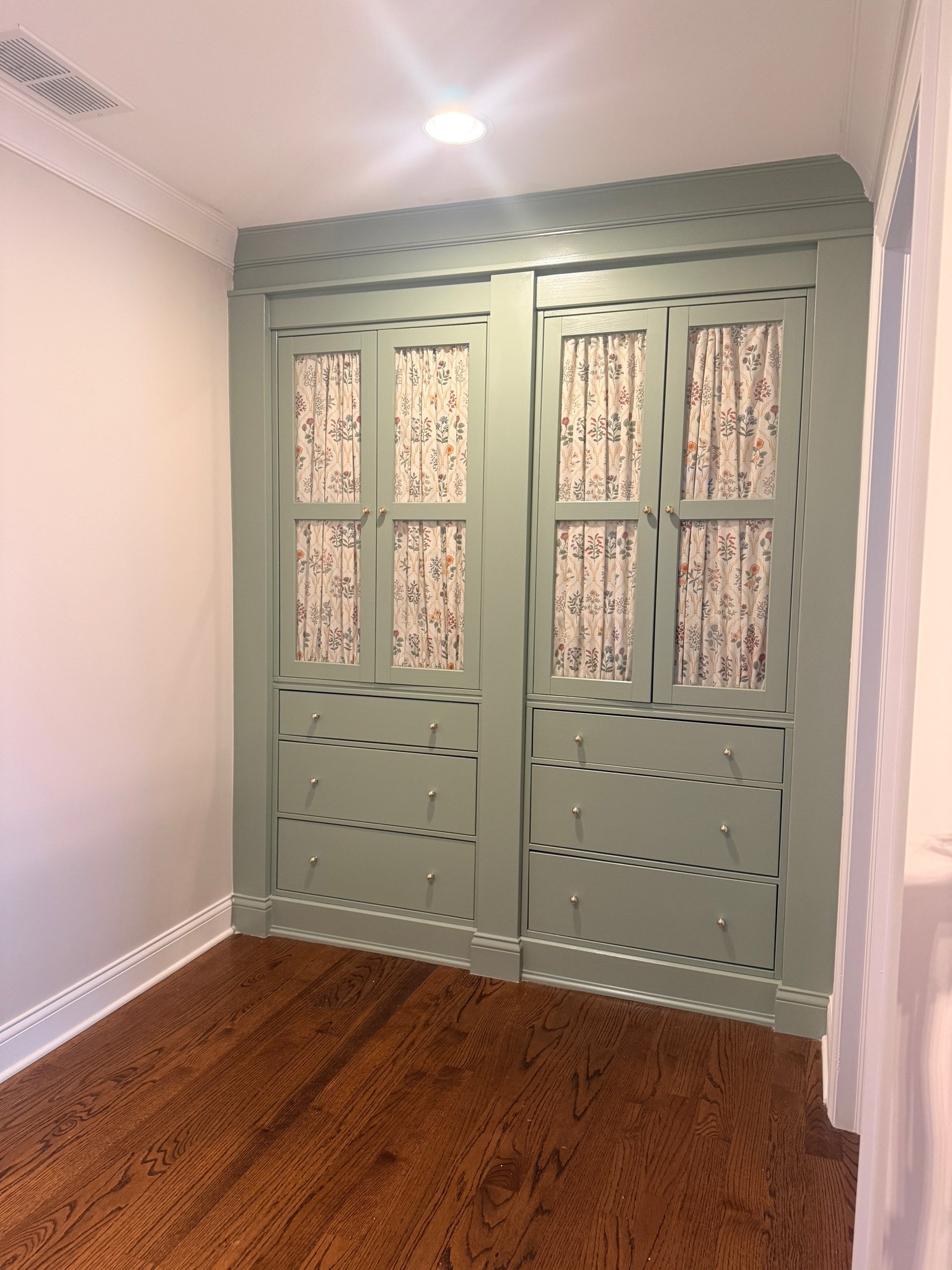 A beautiful English style cabinetry made with IKEA Hemnes.

#LTKHome