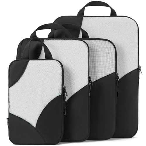 Doxerfit Compression Packing Cubes 4 Set/6 Set Travel Essentials Organizer Bags for Carry On Suitcases Travel Accessories | Amazon (US)