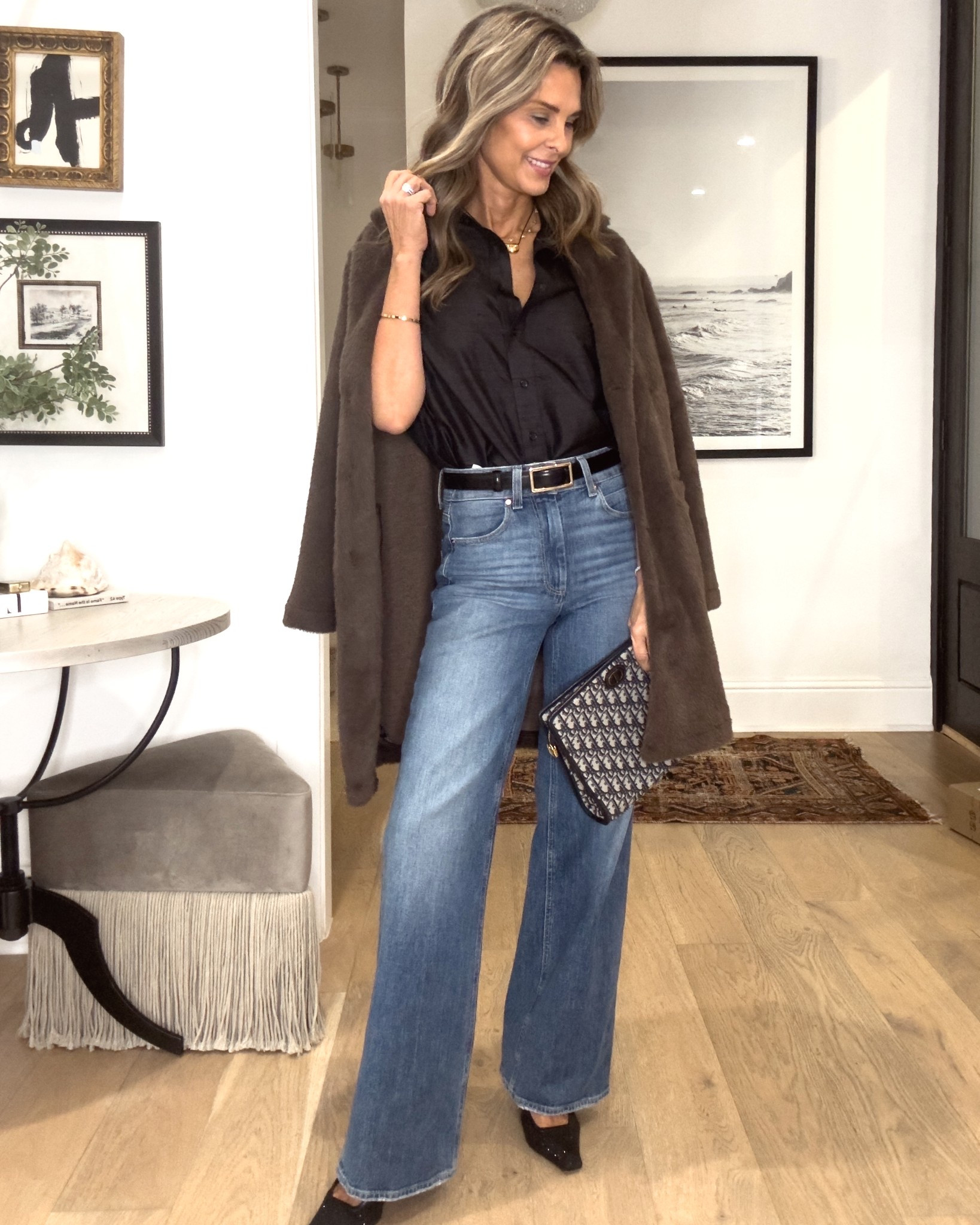 Julia Amory Carolyn silk button up sz S Discount code Tammy15 I linked the cotton version.  My favorite cut of a button-up, cotton or silk. 
-Jeans TTS 

#LTKOver40 #LTKStyleTip