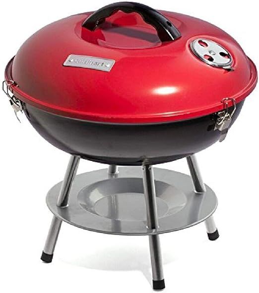 Cuisinart CCG190RB Inch BBQ, 14" x 14" x 15", Portable Charcoal Grill, 14" (Red) | Amazon (US)