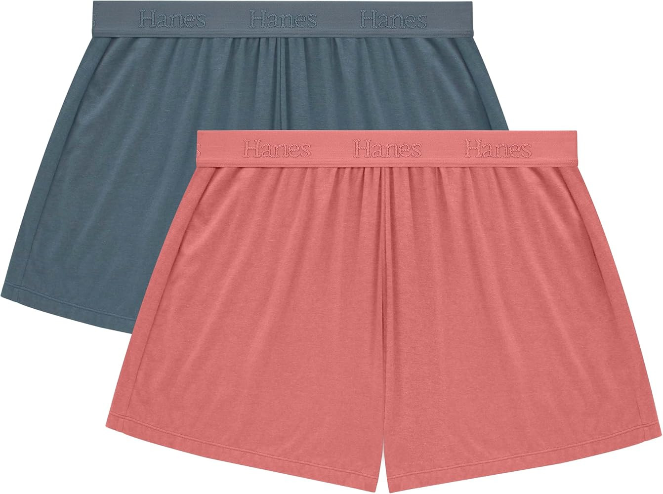 Hanes Women's Originals SuperSoft Comfywear Sleep Shorts, 3.25" (2 Pack) | Amazon (US)