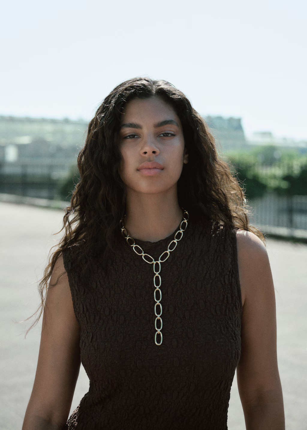 Long link-design necklace - Women | MANGO USA | Mango (US/MX/AU)