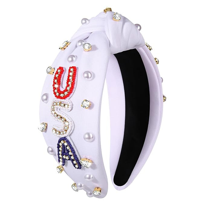 CEALXHENY 4th of July Headbands for Women, 4th of July Accessories, American Flag Patriotic Headb... | Amazon (US)